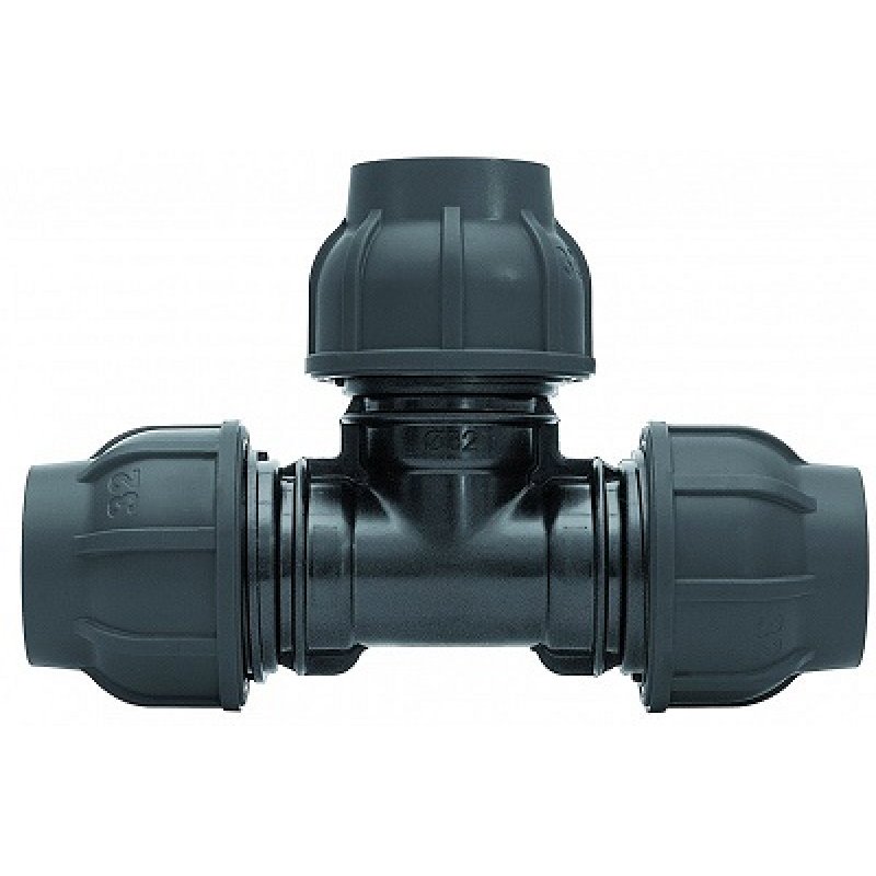 Gebo Trójnik zaciskowy Gebo Plast 25x25x25 do PE kod 131025