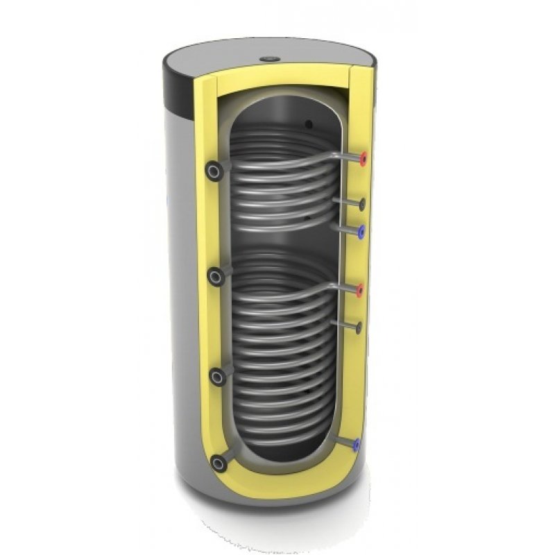 Lemet Zbiornik buforowy z dwiema wężownicami - 600litrów Kod: 16.600B-2