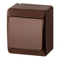 ELEKTRO-PLAST HERMES Łącznik światło IP-44, natynkowy, brązowy KOD 0336-06