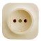 Legrand Forix Gniazdo pojedyńcze bez uziemienia, kolor kremowy Kod 782440