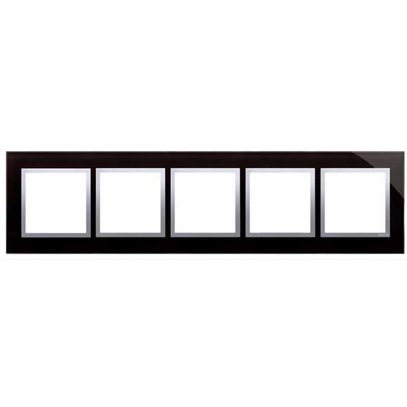 KONTAKT SIMON Simon 54 NATURE  Ramka 5-krotna szklana, Zastygła lawa KOD DRN5/73