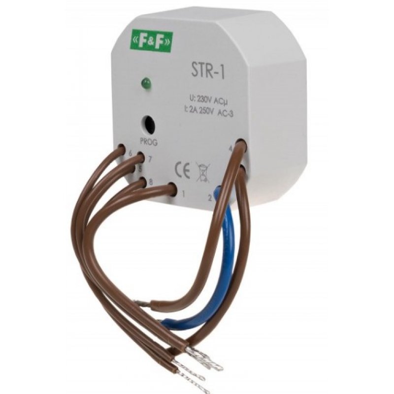 F&F STR-1 Sterownik rolet dopuszkowy, dwuprzyciskowy Kod STR-1 