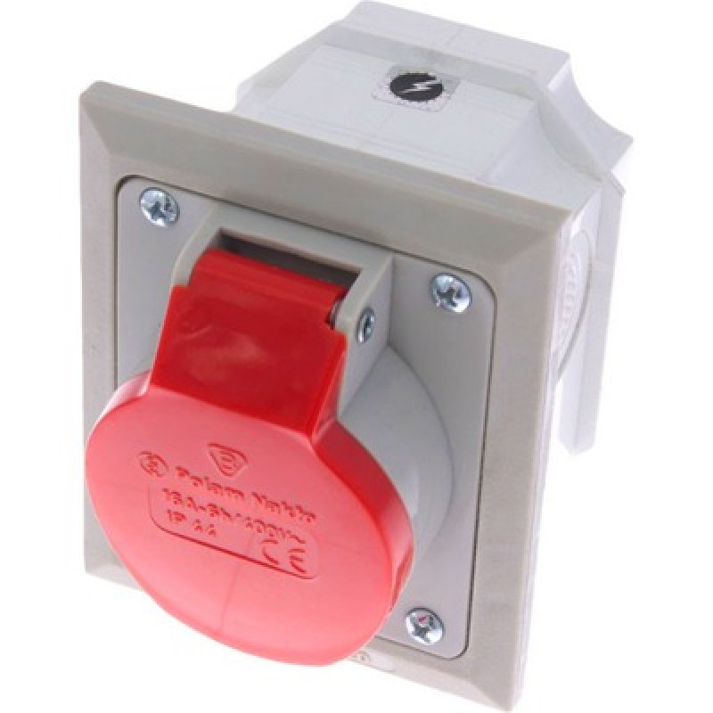 POLAM NAKŁO Gniazdo wtyczkowe podtynkowe, 16A, 5 biegunowe, IP44, 230/400V KOD 2622-420