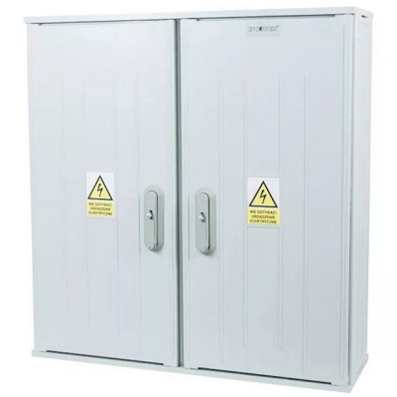 INCOBEX Obudowa termoutwardzalna STN 800x840x250mm, daszek prosty, brak wkładki do zamka Kod: IOB-34320-00-002