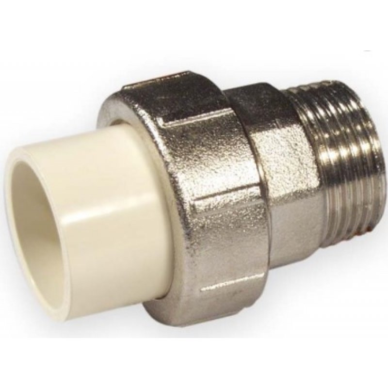 Nibco PVC-C Śrubunek plastik-metal wkrętny KW/GZ, 2 Kod 4733-420