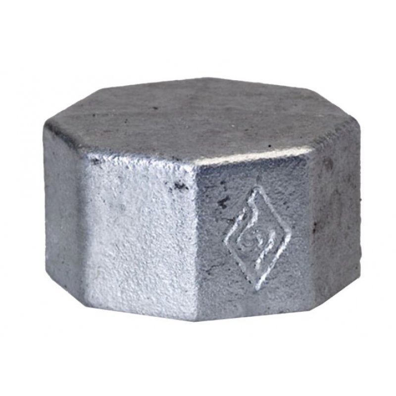 Opal Zaślepka żeliwna sześciokątna z gwintem wewnętrznym 3/4 cala, ocynkowany, kod: 0830005