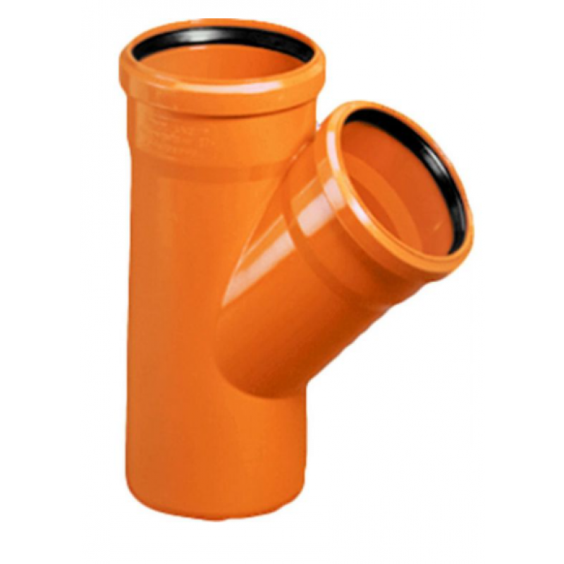 Magnaplast Trójnik KGEA fi 250/250mm kąt 87stopni, PVC-U Kod 22345