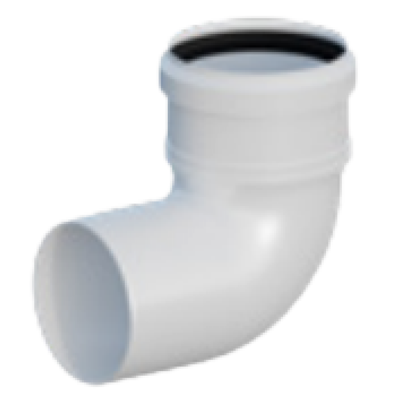 Ricom SING Kolano kominowe 87stopni fi 125 tworzywo sztuczne Kod 10125B