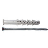 NoviPro Kołek ramowy z wkrętem z łbem stożkowym 8x120mm typ KFS (10 sztuk) Kod NOVI-204501