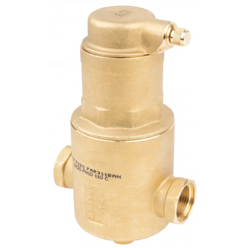 Afriso Separator powietrza FAR 315, mosiądz, przyłącza 2 x GW 2 cale, 10 bar kod: 7773150