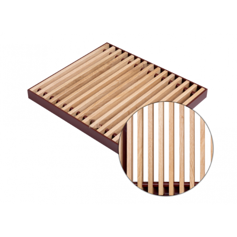 Regulus Podest - drewniany 350, 11 mm, DĄB - typu LISTWA, długość 2100 mm do grzejników DUO / QUATTRO kod PODDL35/2100