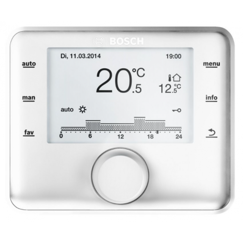 Bosch Condens 5700iWT 24/42 pakiet kocioł dwufunkcyjny z wbudowanym zasobnikiem 42l, regulato CW400, moduł K30RF , zestaw kominowy do szachtu KOD 8734100827 