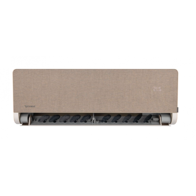 Rotenso Versu Cloth Caramel VCC35XI Klimatyzator pokojowy o mocy 3,5 kW (jednostka wewnętrzna), smart Wi-Fi, złota obudowa Kod VCC35XI 