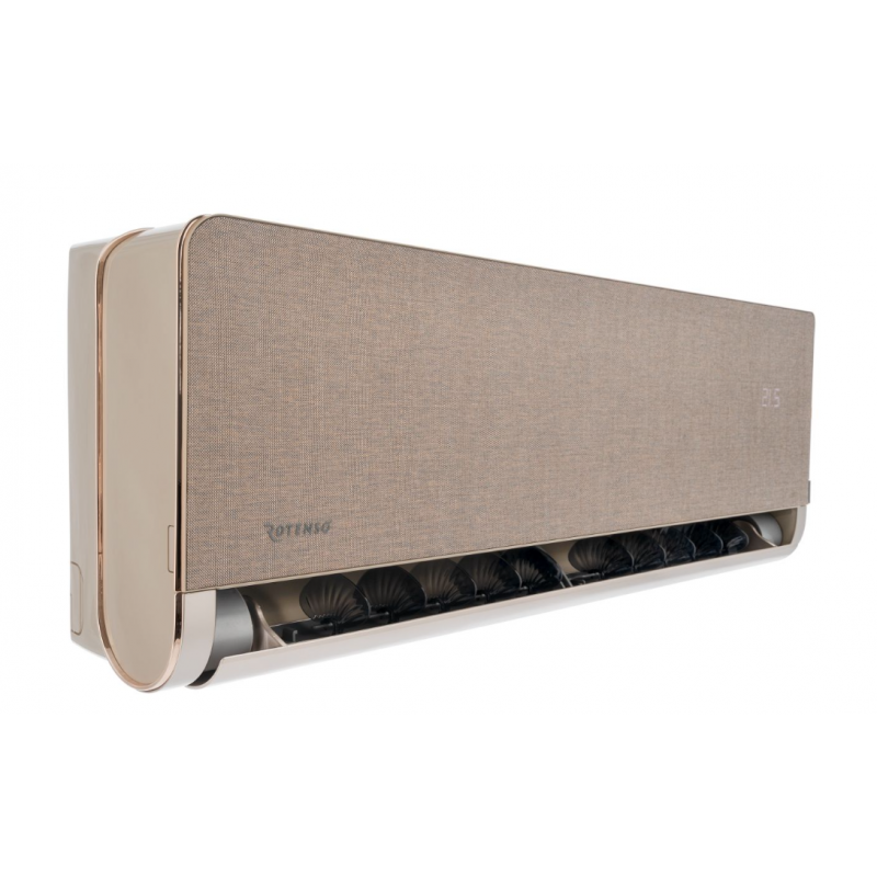 Rotenso Versu Cloth Caramel VCC50XI Klimatyzator pokojowy o mocy 5,3 kW (jednostka wewnętrzna), smart Wi-Fi, złota obudowa Kod VCC50XI 