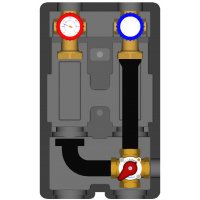 Womix SMR4 125 Grupa mieszająca-pompowa DN 25 (1”) z 4 dr. mieszaczem, bez pompy kod 606401
