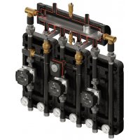 Elterm Kompania 3D+ 9054 Zestaw hydrauliczny (SKE 2DC+ 55kW, UNI, VTA372, VRG432, pompy DN25 Grundfos, siłownik ARA) kod 859054 