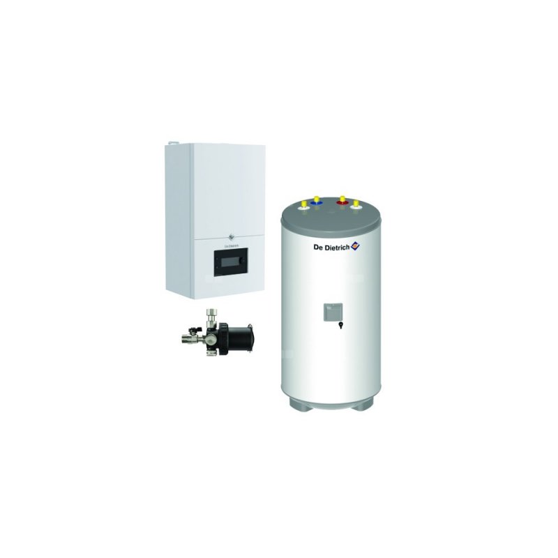 De dietrich Pakiet z gazowym kotłem kondensacyjnym MCR4 24/AQUAvie 150 + XS90 Kod 7857045150AQVX